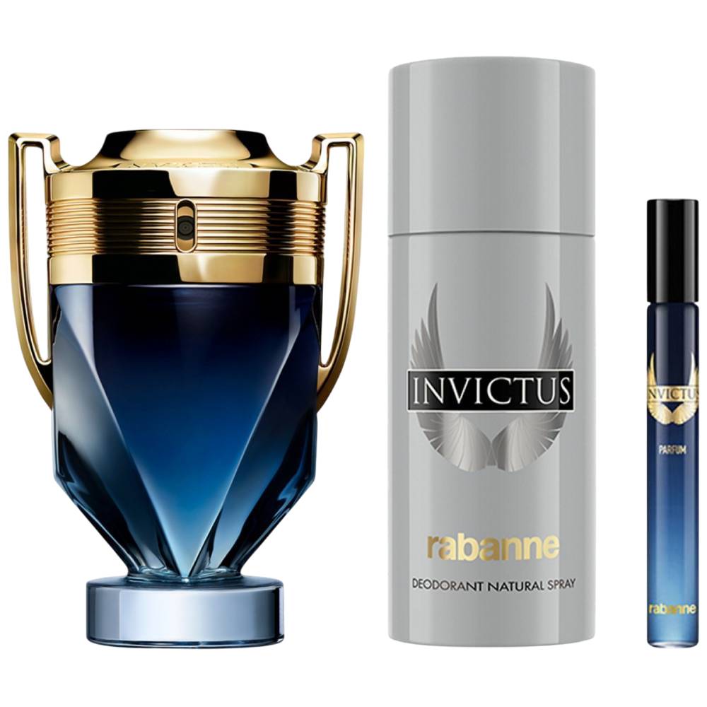 Paco Rabanne Invictus Men's (3 - Piece) Parfum Gift Set