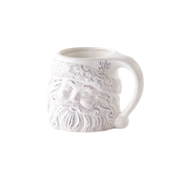 One Hundred 80 Degrees 3.75" Santa Mug - White