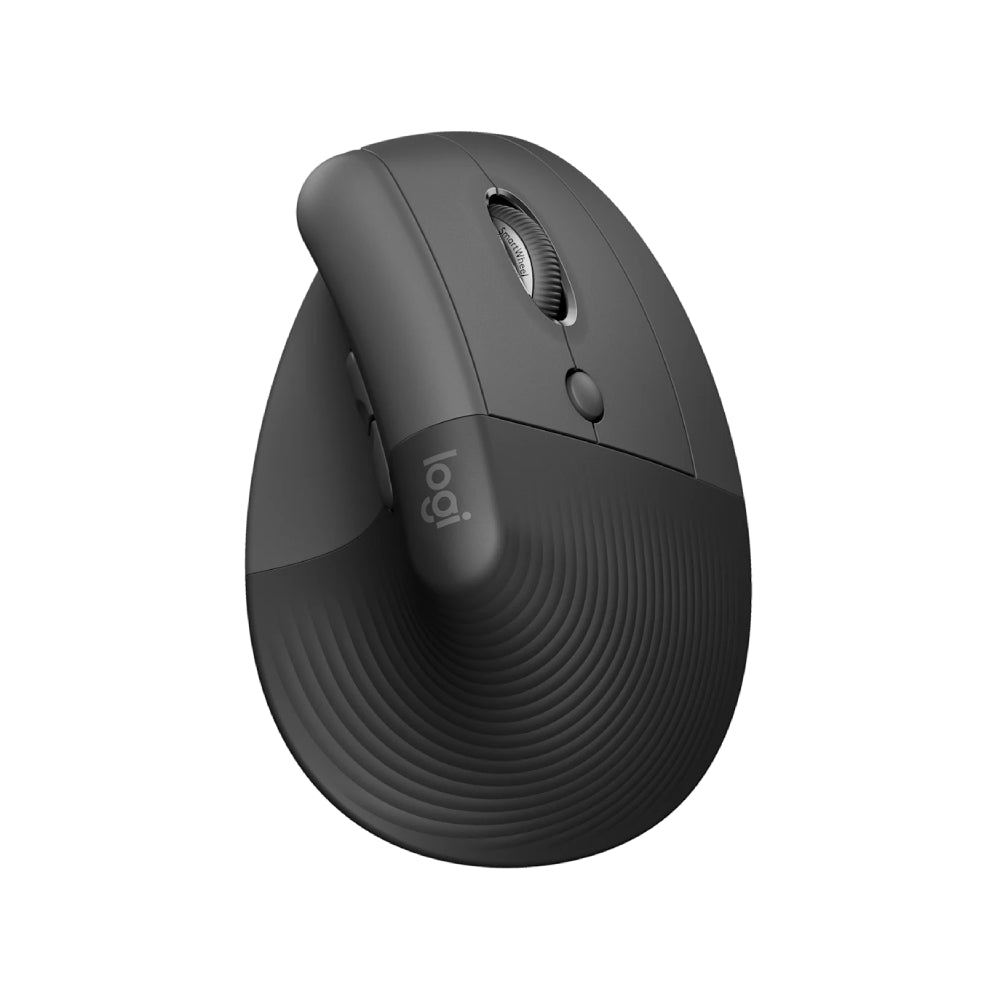 Logitech Lift Vertical Wireless Ergonomic Mouse with 4 Customizable Buttons