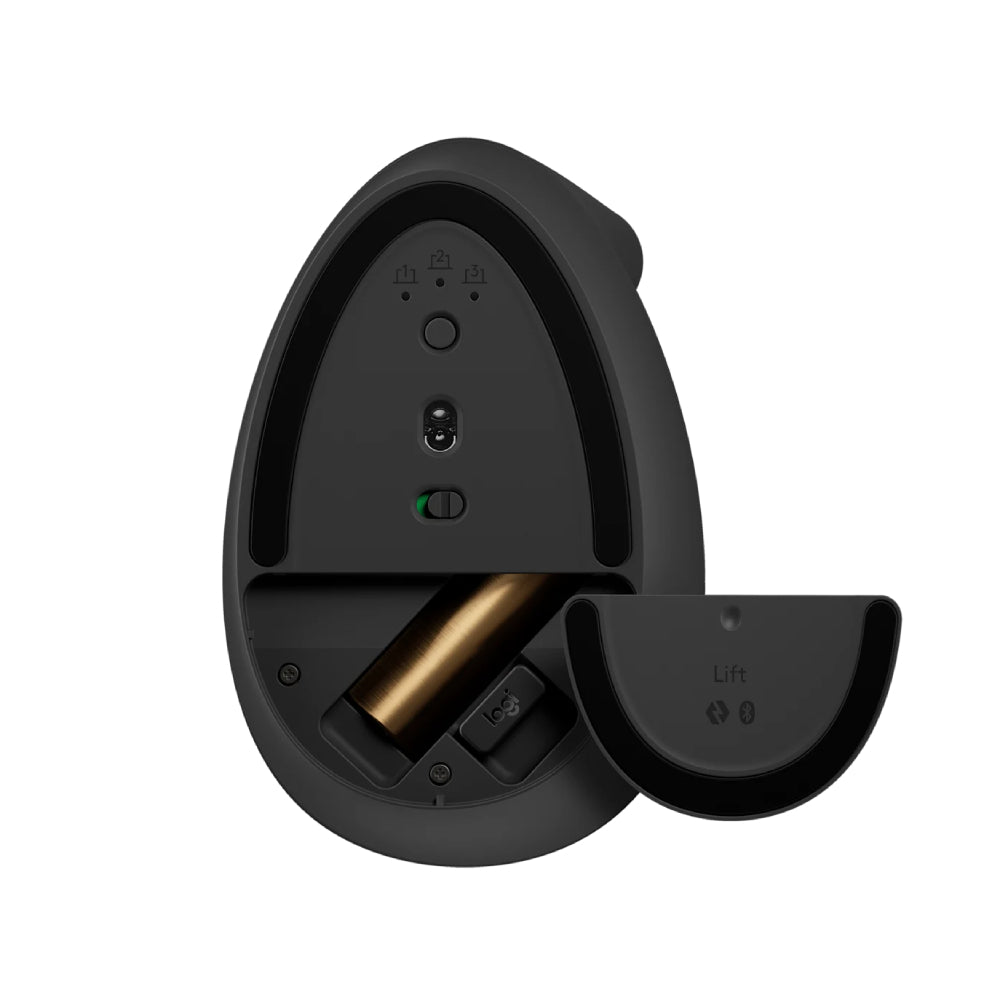 Logitech Lift Vertical Wireless Ergonomic Mouse with 4 Customizable Buttons