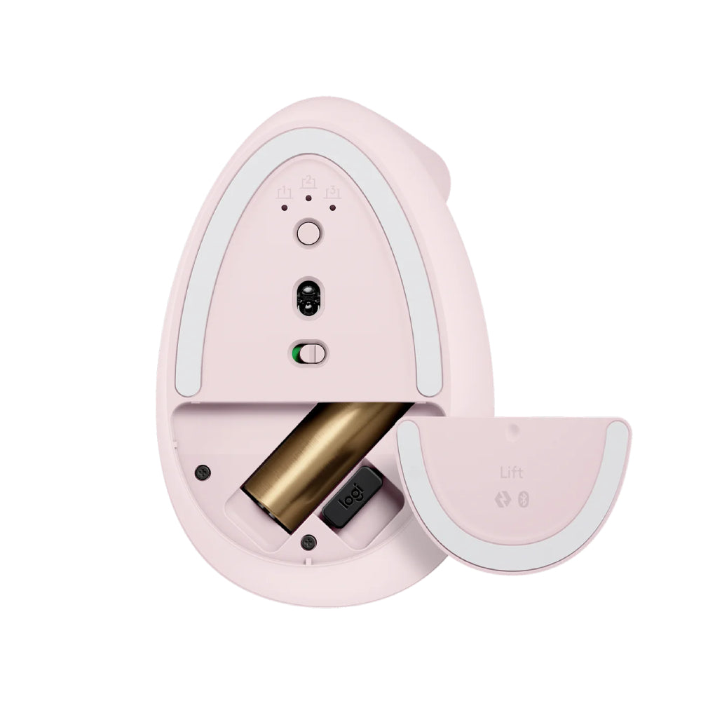 Logitech Lift Vertical Wireless Ergonomic Mouse with 4 Customizable Buttons