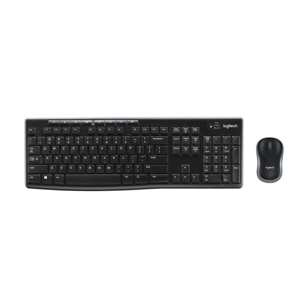 Logitech MK270 Wireless Keyboard and Mouse Combo - Black