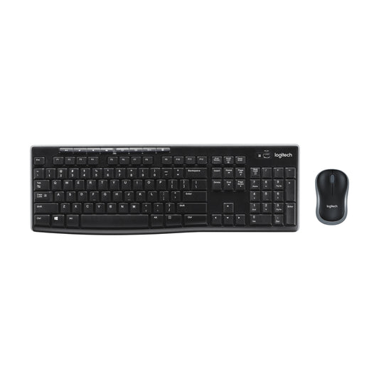 Logitech MK270 Wireless Keyboard and Mouse Combo - Black