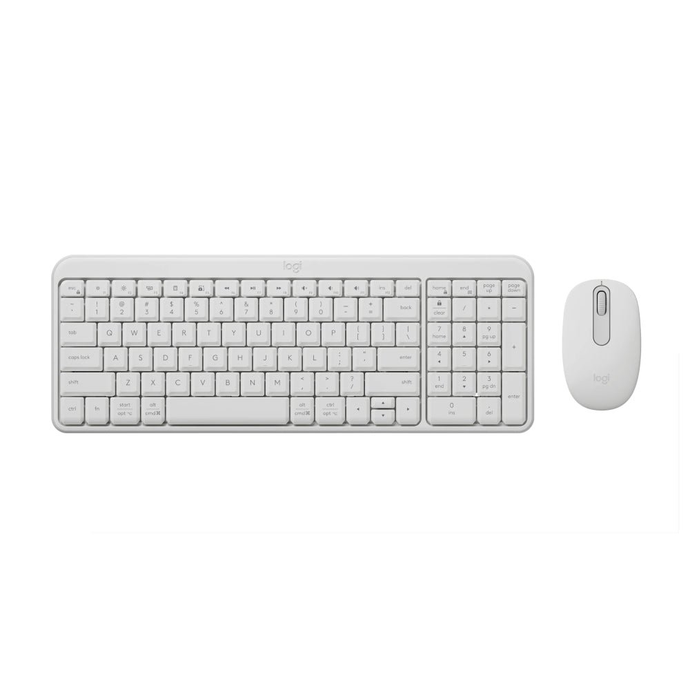 Logitech MK250 Bluetooth Wireless Keyboard and Mouse Combo - White