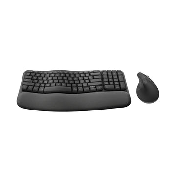 Logitech Wave Keys & Lift Vertical Mouse and Ergonomic Wireless Keyboard Combo