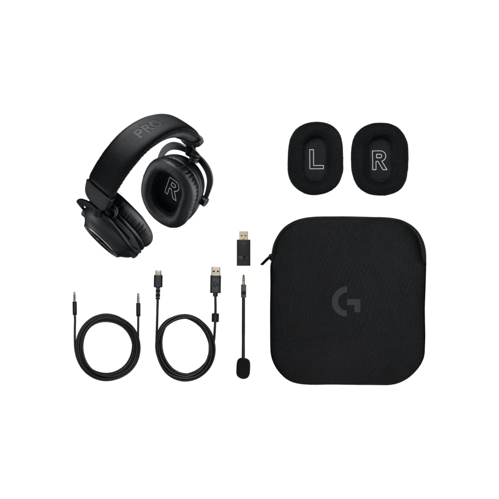 Logitech Pro Series PRO X 2 LIGHTSPEED Wireless Gaming Headset with Bluetooth - Black