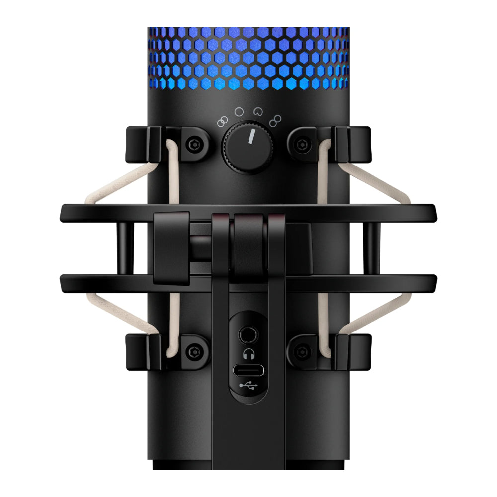 HyperX QuadCast USB Microphone with RGB LED, Black– Curacao