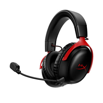 Auriculares inalámbricos para juegos HyperX 77Z46AA Cloud III con diadema, color negro y rojo