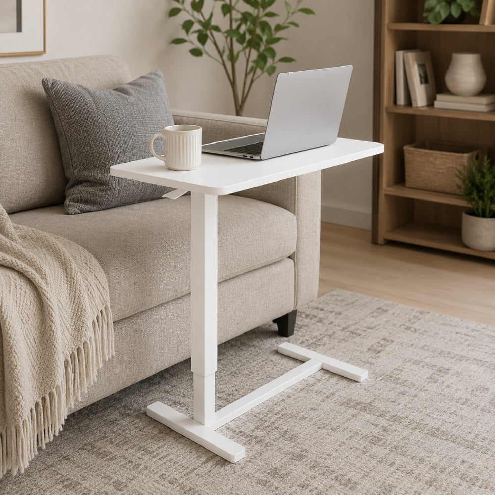Mobile Height Adjustable Side Table by Black Widow