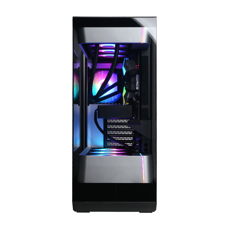 CyberPowerPC SLCAI7400CPG Supreme Liquid Cool Gaming Desktop - AMD Ryzen 9 9900X with 32GB Memory - 2TB PCIe 4.0 SSD - Black