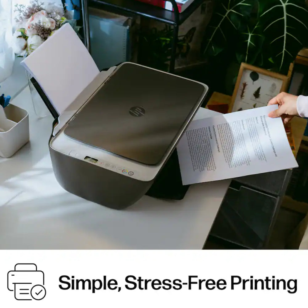 HP DeskJet 2955 Wireless AI Enabled All-in-One Inkjet Printer with Ink - Black