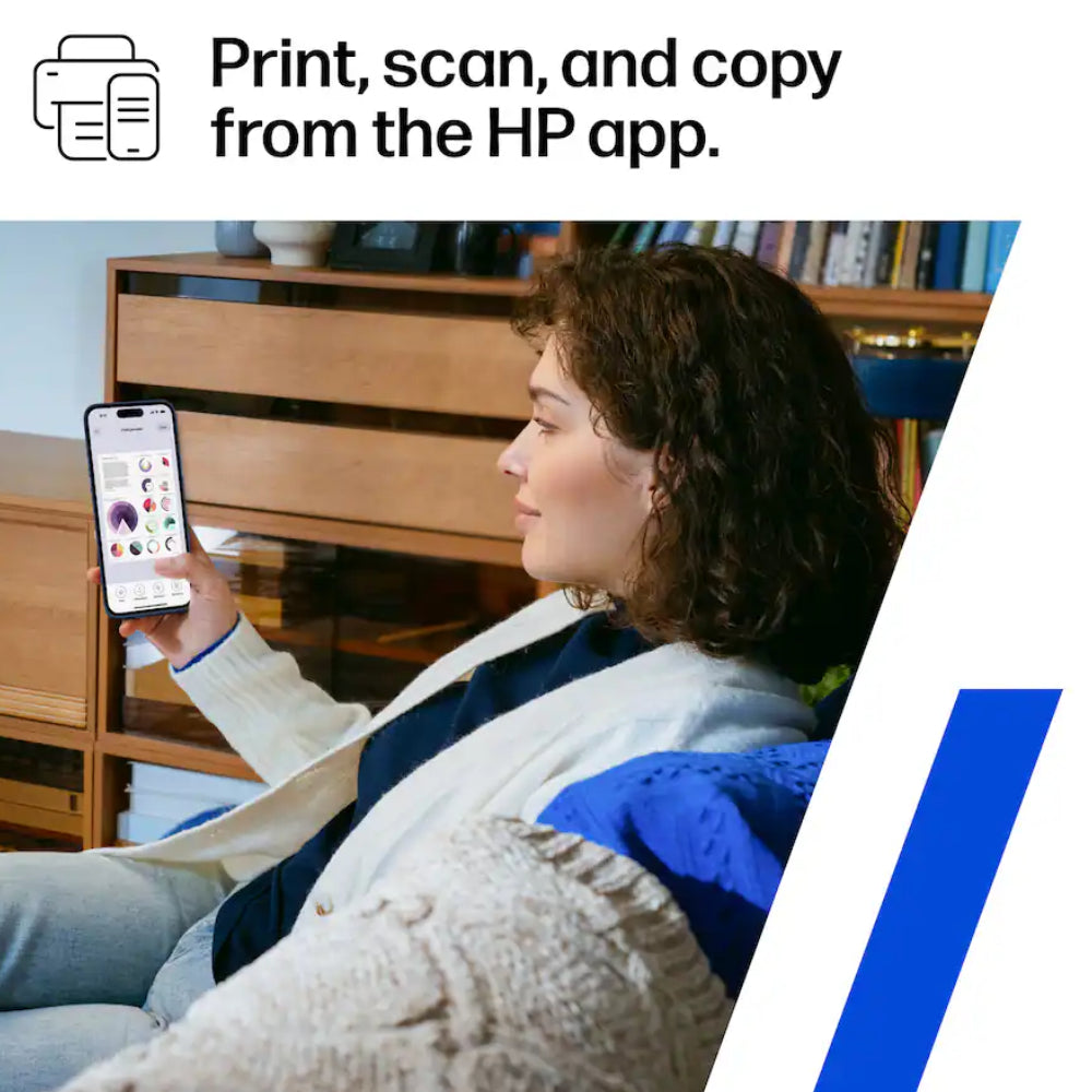 HP OfficeJet Pro 9125 Wireless AI Enabled All-in-One Inkjet Printer with Ink - White