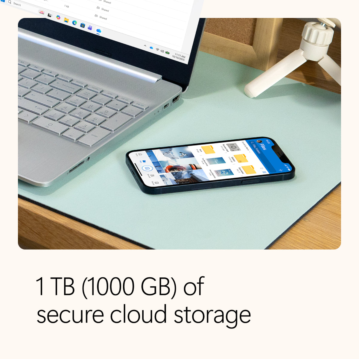 Microsoft 365 Personal 1 Year Subscription includes 1 TB of Cloud Storage Advanced Security, and Innovative Apps with Microsoft Copilot