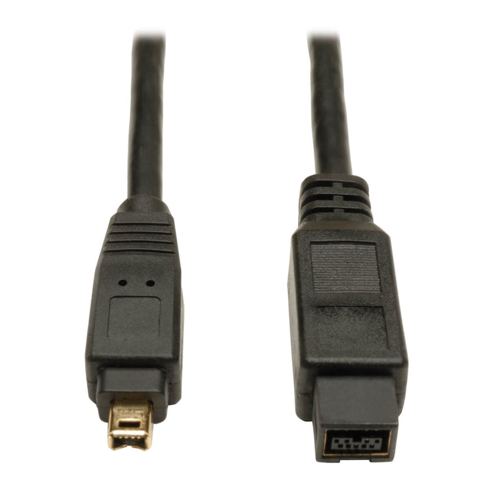 Cable FireWire de alta velocidad de 1,83 m con conectores enchapados en oro F019-006 de Tripp Lite, color negro