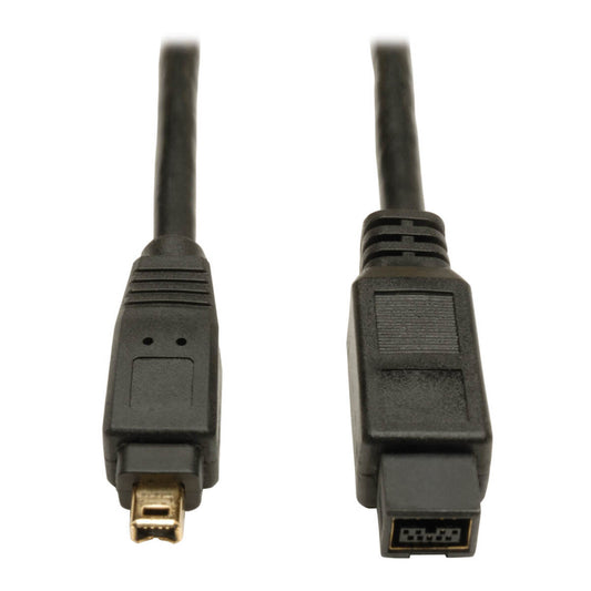 Tripp Lite F019-006 6 ft Hi-Speed FireWire Cable with Gold Plated Connectors - Black