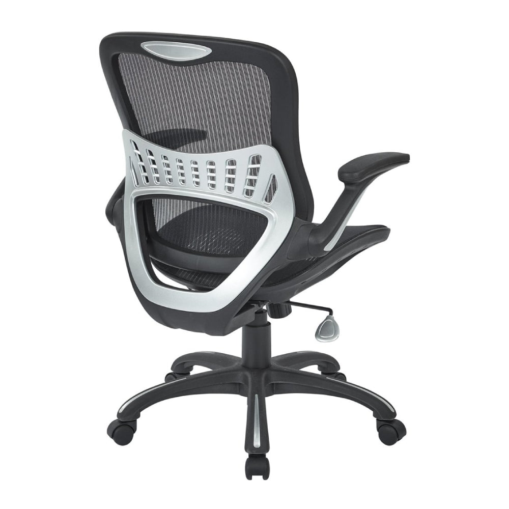 Manager Chair with Breathable Mesh Seat and Back by Office Star - Black