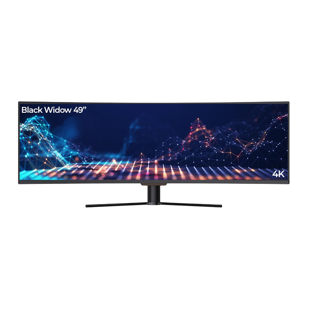 win10.rei 4台モニターシステム Black Window 49-inch 4K Visual Richness Gaming Display– Curacao