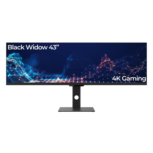 Black Widow 43" 4K Gaming Monitor - (HDMI, DP Connector) - Black