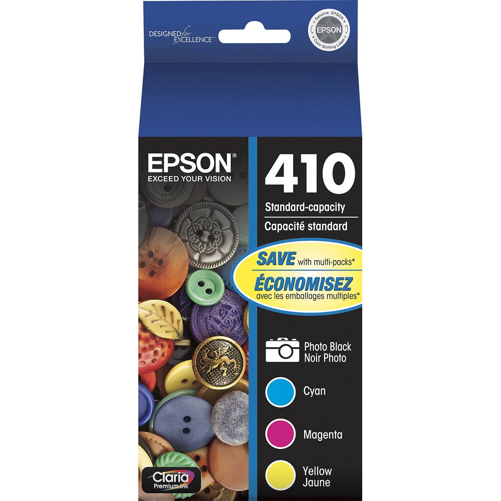 Epson T410520-S Claria Premium 410 Standard Capacity Ink Cartridge (4-Pack) - Curacao