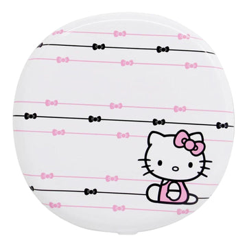 Impressions Vanity Hello Kitty The Stripe Compact Mirror with Daylight LED LightingÂ  (White)