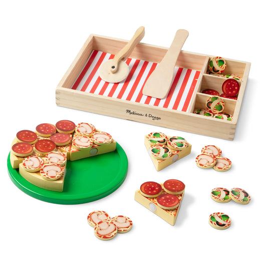 Melissa and Doug Wooden Pizza Party Play Set