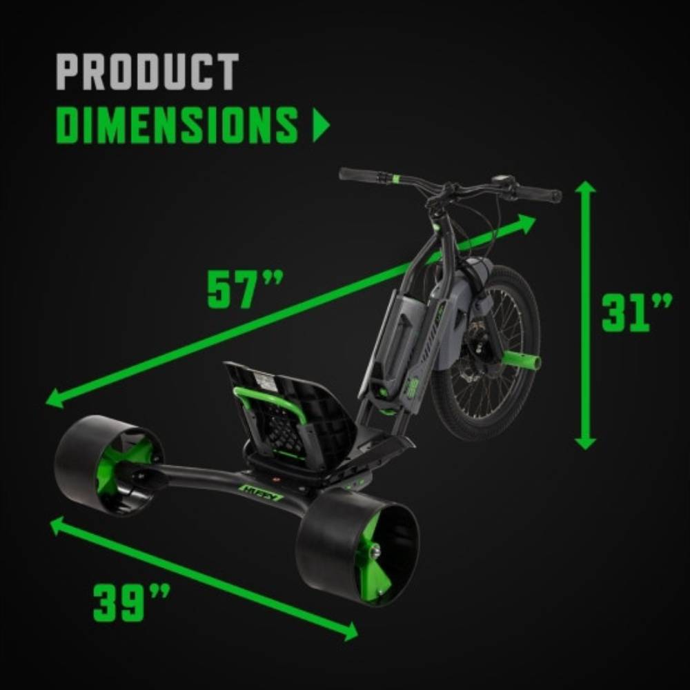 Huffy 36V Electric Machine Bike - Black/Green