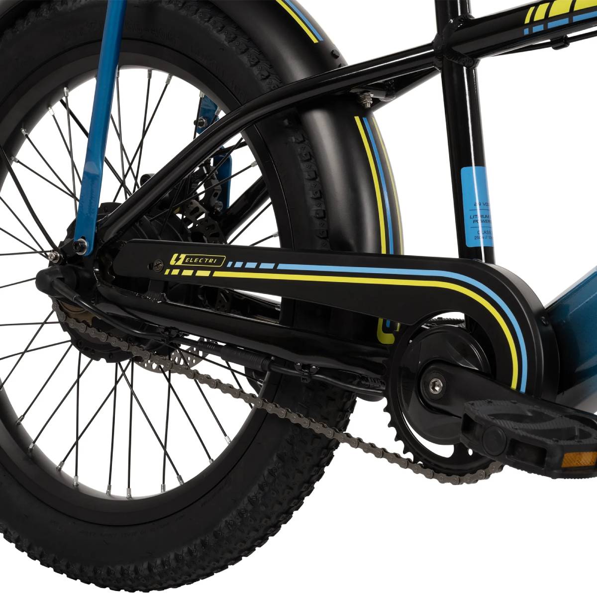 Huffy 20" EThunder Road Electiric Bike - Blue/Black