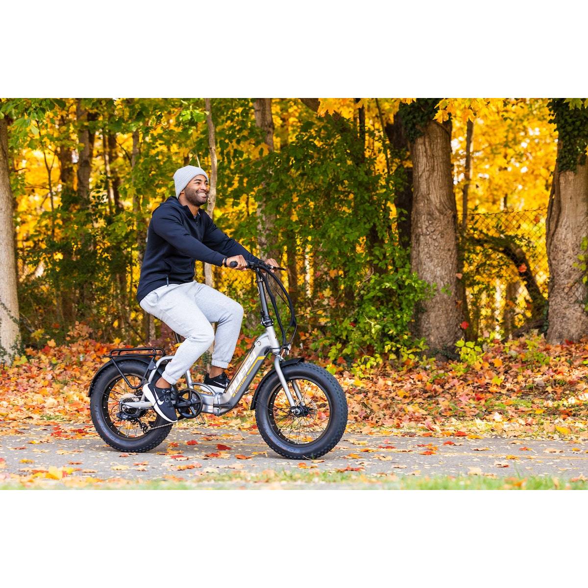 Huffy 20" Centuric Class 2 Folding Electric Bike - Gray/Black