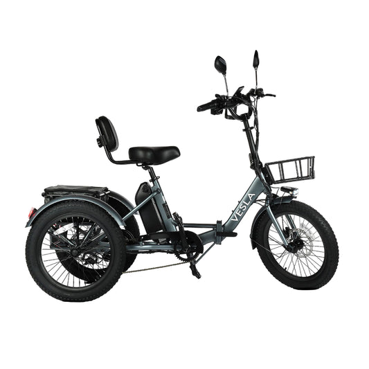 Vesla Fat Tire Trike - Gray/Black