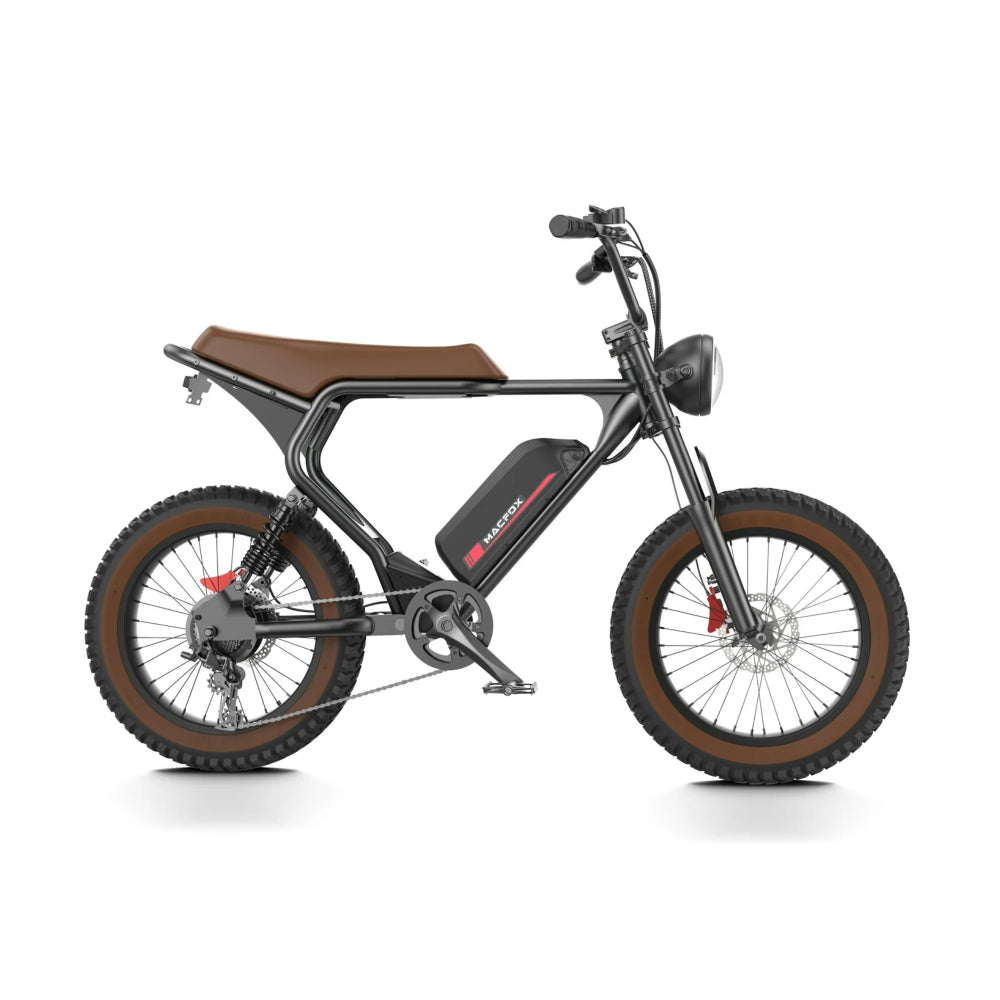 Macfox X2 Electric Bike - Black/Brown