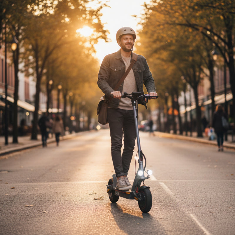 Delorean Electric Scooter - Gray/Black