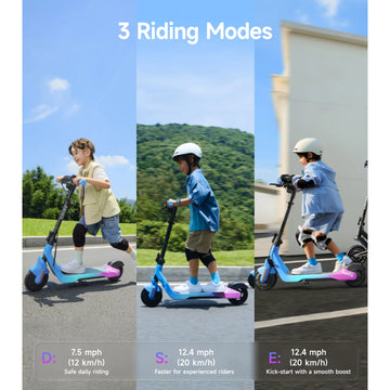 Navee K100 Max Smart Kids E-Scooter – Black/Blue
