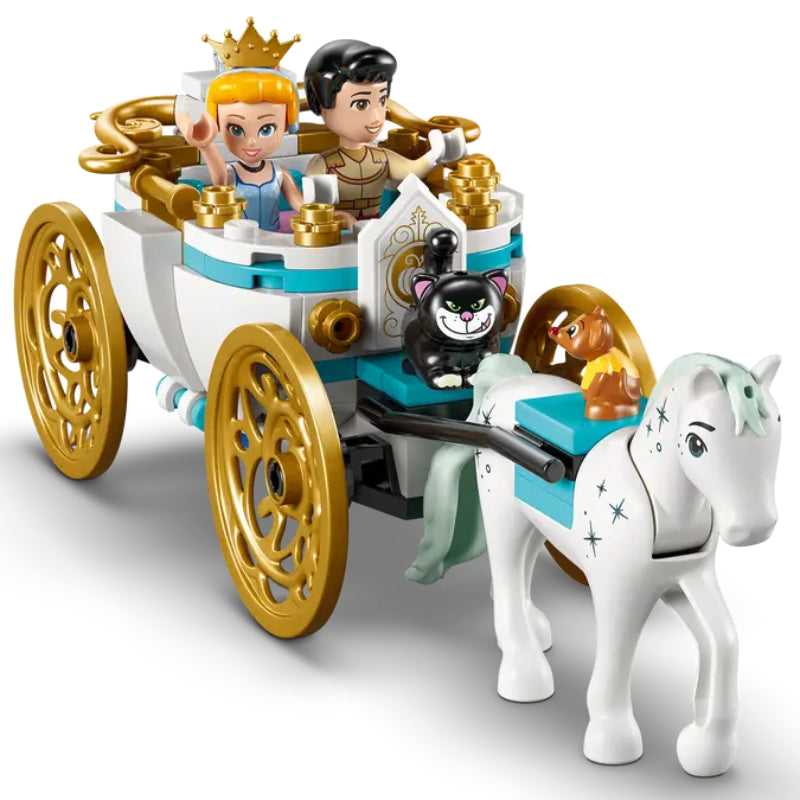 LEGO Disney Princess Cinderella's Castle & Horse Carriage Building Toy Set (596-Piece)