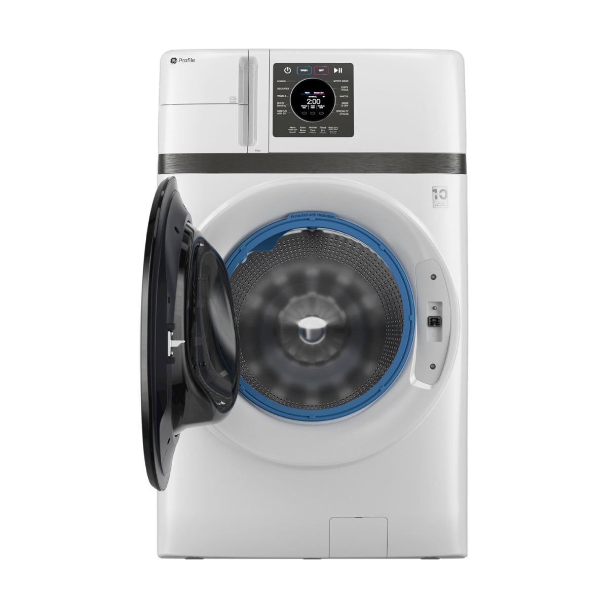 GE Profile PFQ83HSSWWW 4.6 cu. ft. UltraFast Combo Electric Washer and Dryer - White