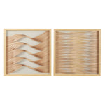 UMA Enterprises 23.5" Coastal Abstract Shadow Box Wall Decor - Gold