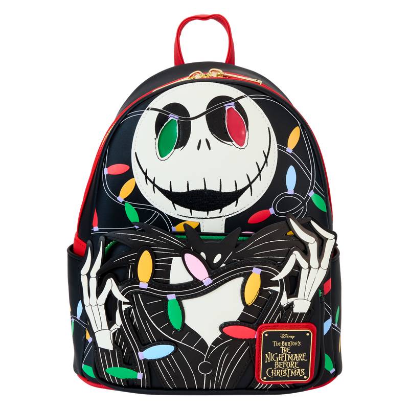 Loungefly The Nightmare Before Christmas Jack Light Up Glow Mini Backpack - Multicolor