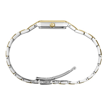 Seiko Essentials Women's 15.5mm Two-Tone Bracelet Watch - Black Dial