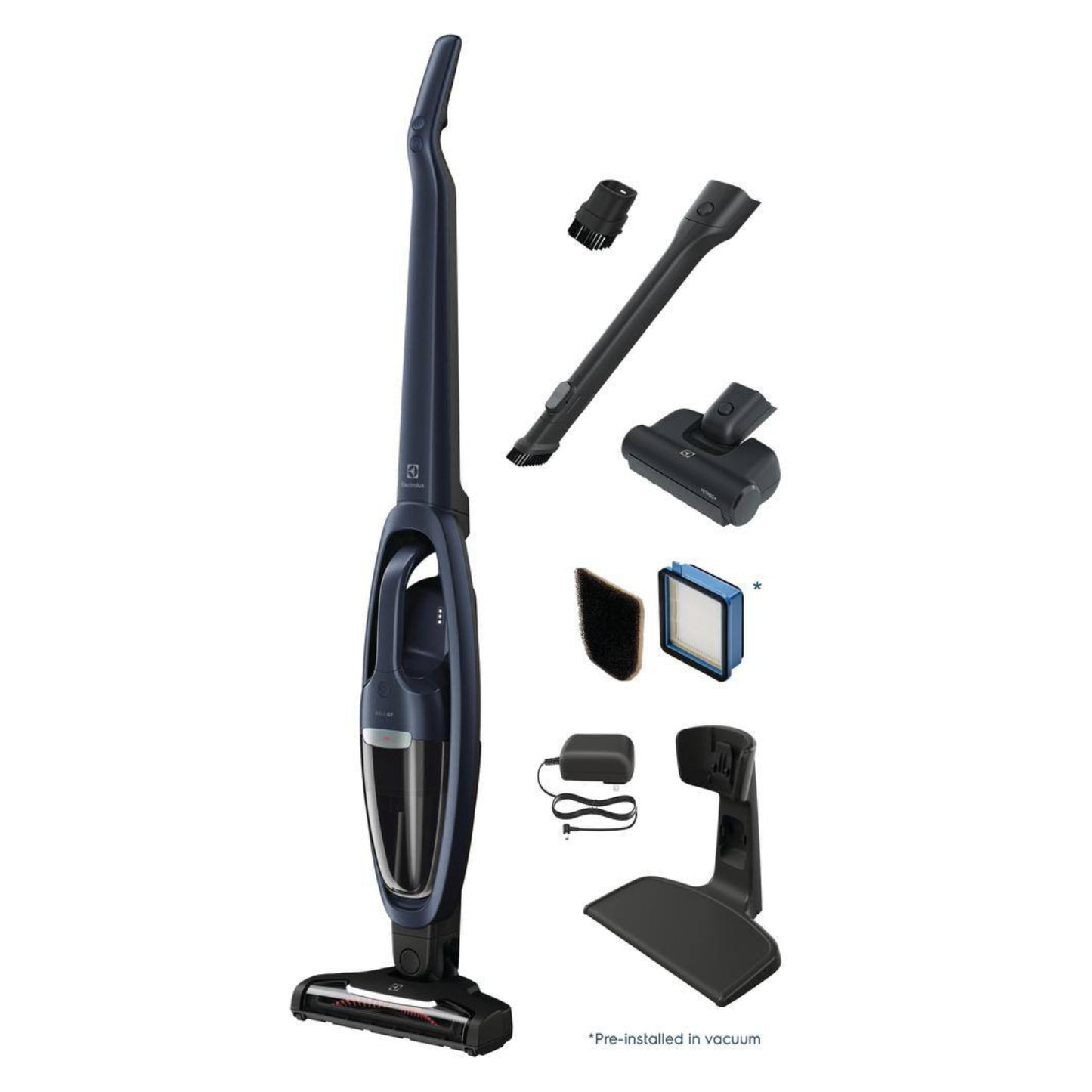 Electrolux EHVS35P2AI WellQ7 Pet Cordless Multi Surface Stick Vacuum - Indigo Blue