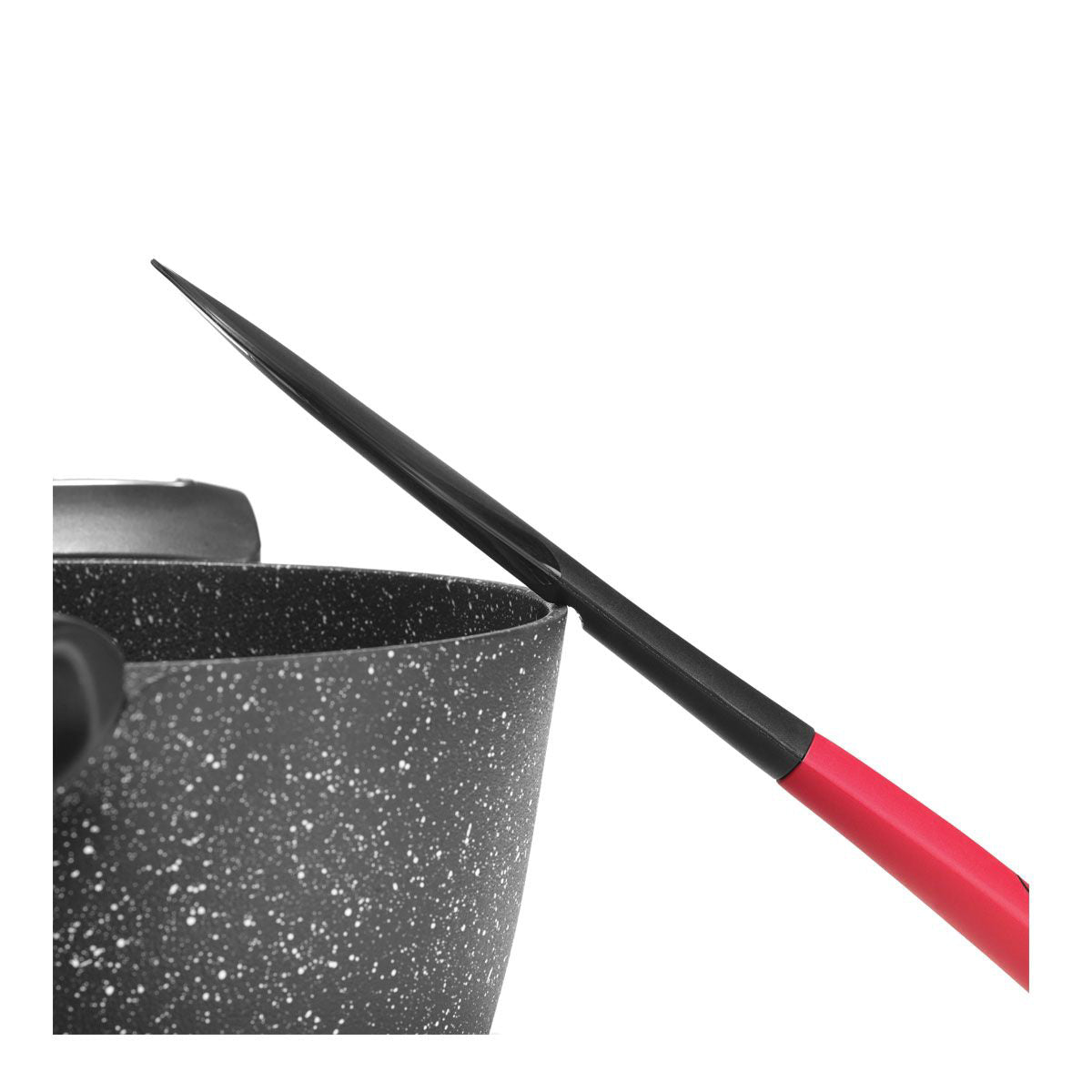 Starfrit Silicone Angled Spatula - Red/Black