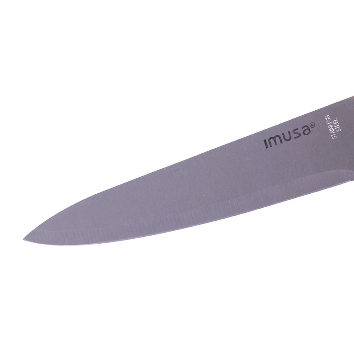 Cuchillo de chef IMUSA afilado de 8" con mango de madera - Acero inoxidable