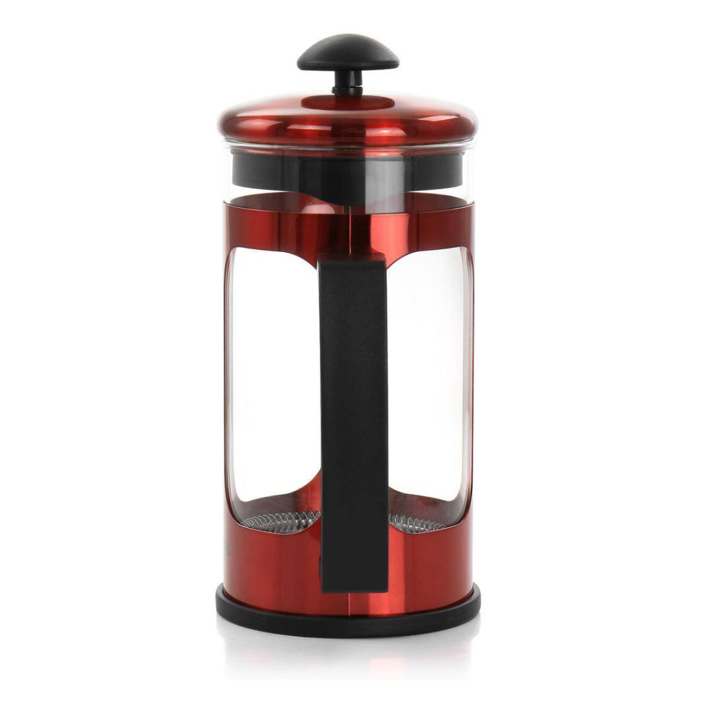 Cafetera de prensa francesa de 3 tazas Mr. Coffee, color rojo
