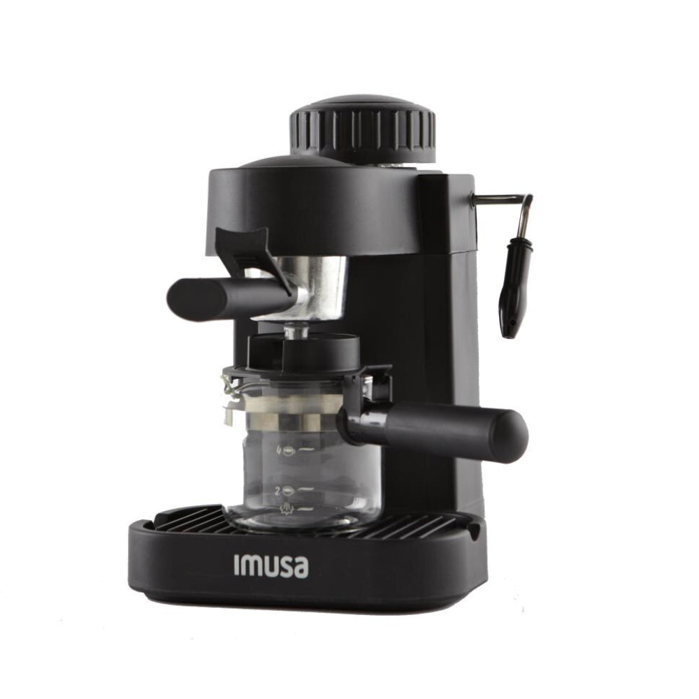 IMUSA 4-Cup Espresso and Cappuccino Machine - Black