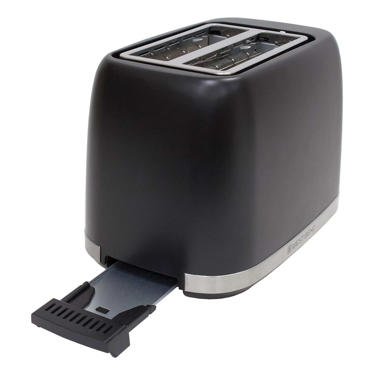 West Bend 2-Slice Toaster with Extra-Wide and Deep Slots - Black