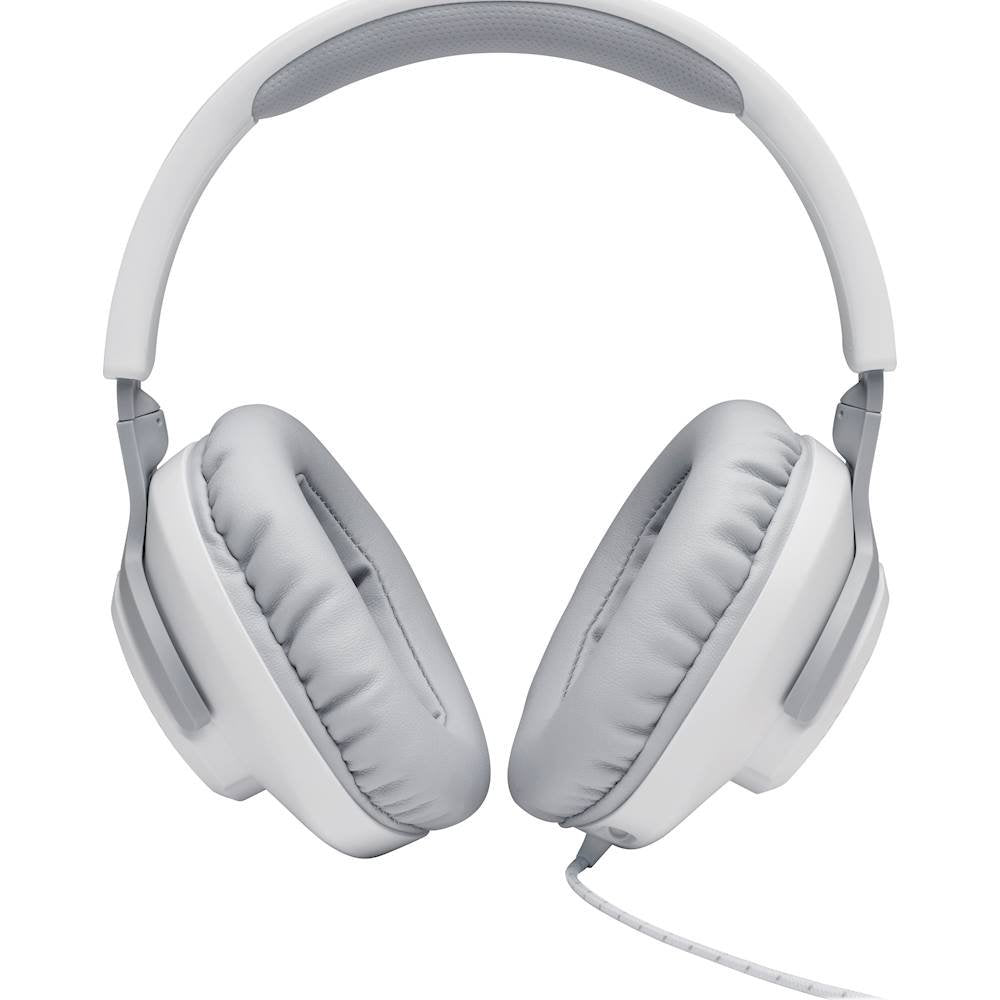 Auriculares con cable para juegos supraaurales JBL Quantum 100X, color blanco