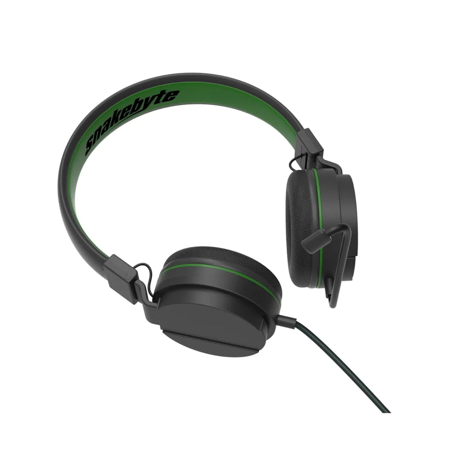 Auriculares estéreo con cable Snakebyte X y micrófono para Xbox One, color verde y negro
