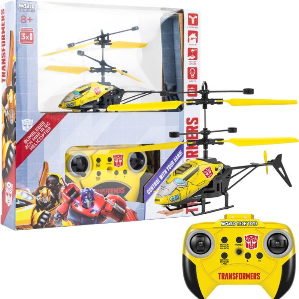 Helicóptero de infrarrojos Bumble Bee de 2 canales de Transformers de World Tech Toys