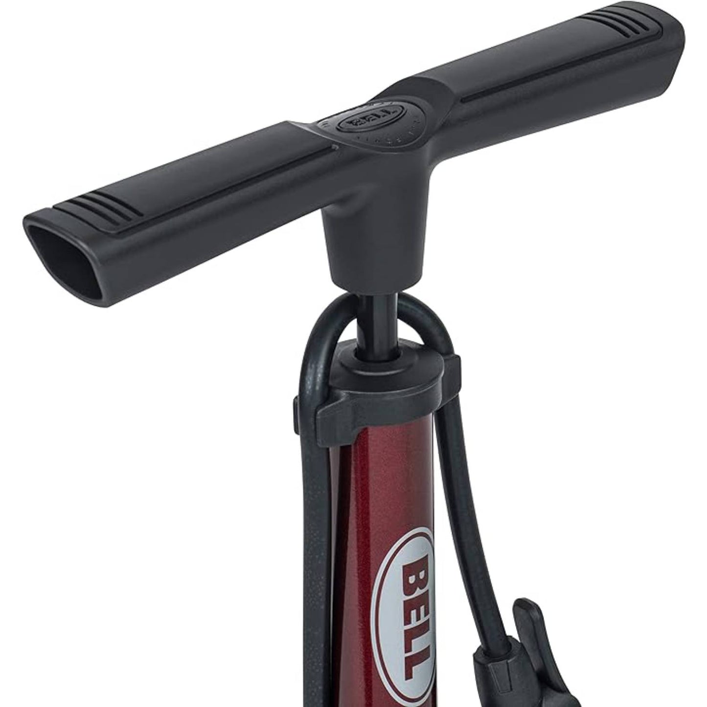 Bomba de pie para bicicleta Bell Zephyr 350 - Rojo oscuro/Negro granate