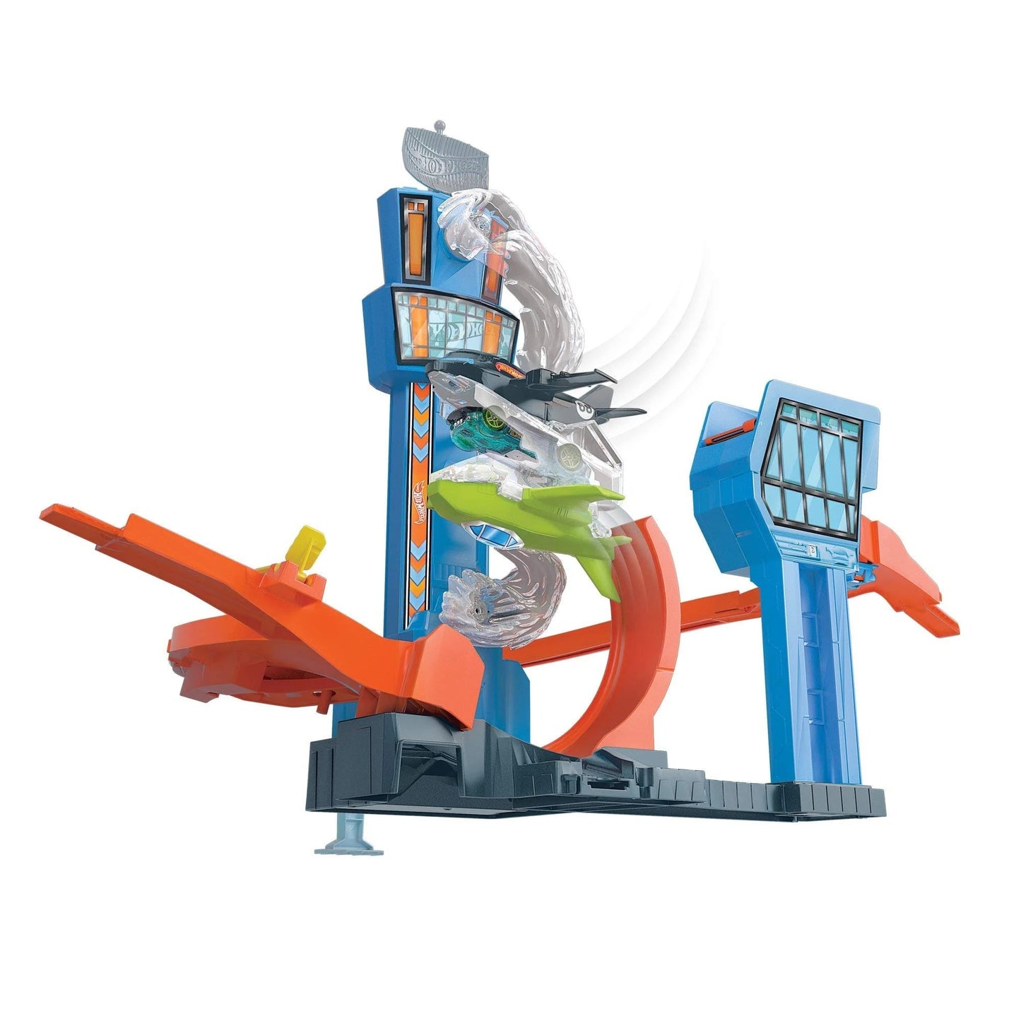 Hot Wheels Jet Jump Airport Track Play Set with Motorized Jet Action - Curacao