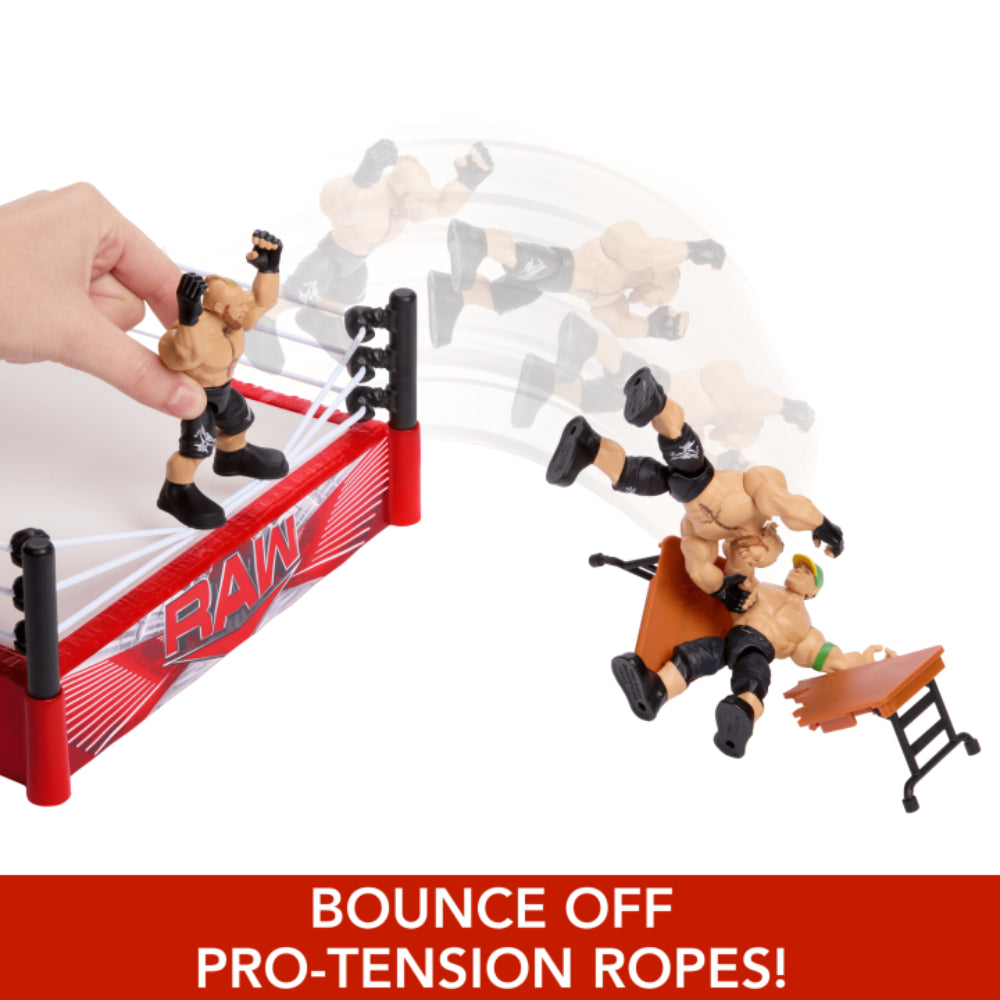 WWE Action Figure Knuckle Crunchers Rebound Ring Playset