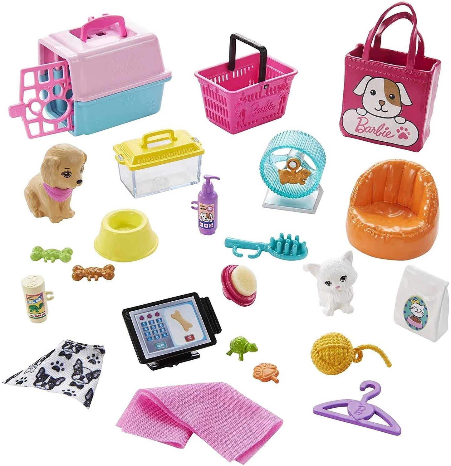 Barbie Doll and Pet Boutique Playset (25-Pieces)